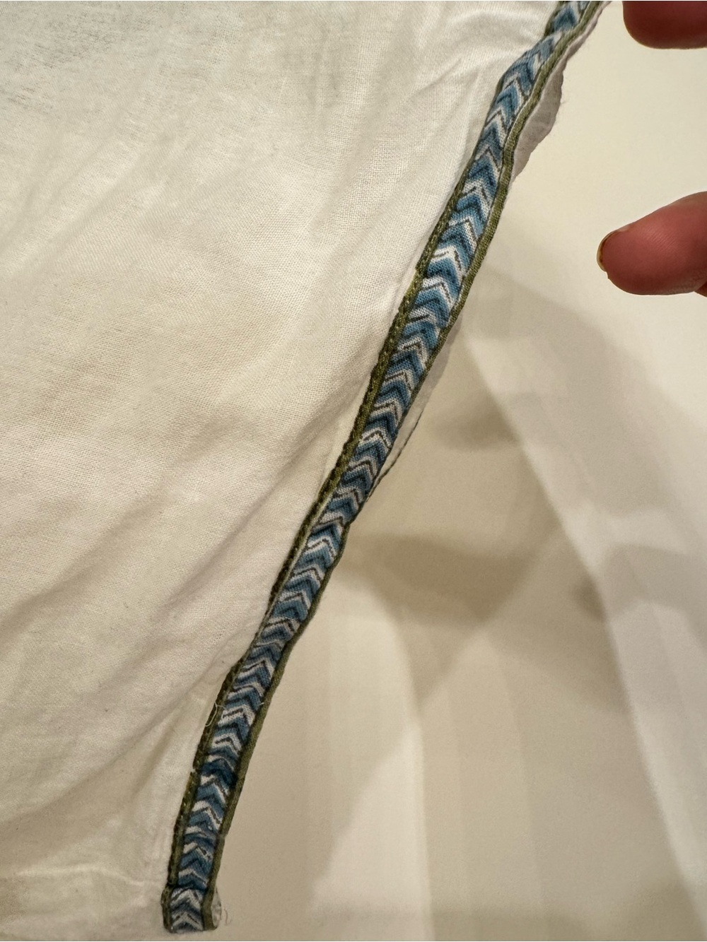 White Tiered Maxi Dress with Blue & Olive Floral Print - Picture 4 of 4